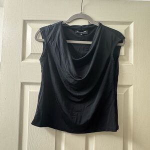 Jones New York Black Cowl Neck Blouse